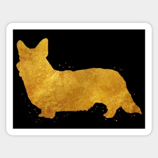 Cardigan Welsh Corgi golden art Sticker